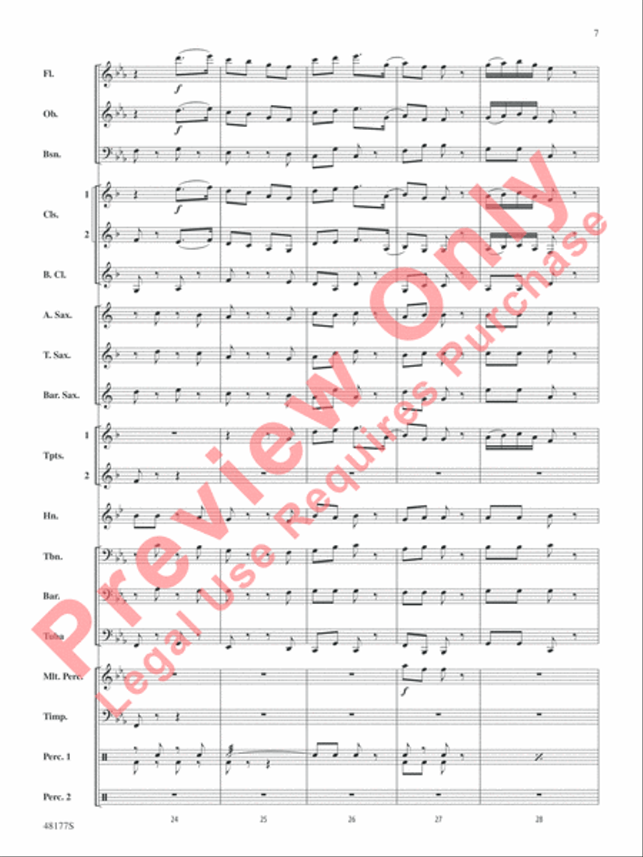 English Folk Song Suite English Folk Song Suite Concert Band scores gallery preview page 8