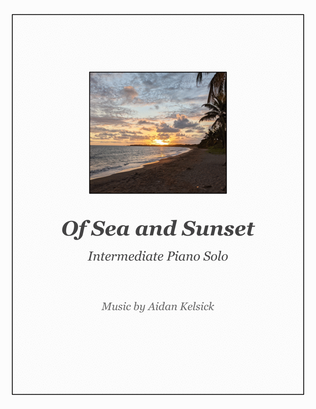 Book cover for Of Sea and Sunset - Intermediate Piano Solo
