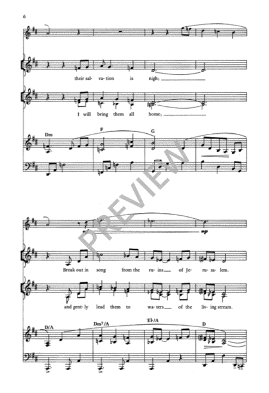 How Beautiful Upon the Mountains 4-Part scores gallery preview page 7