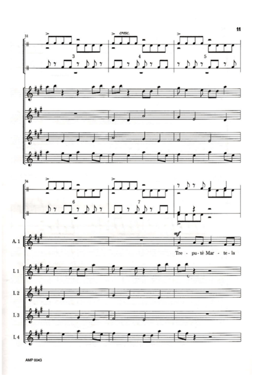 Trepute Martela Trepute Martela SSAATTBB scores gallery preview page 17