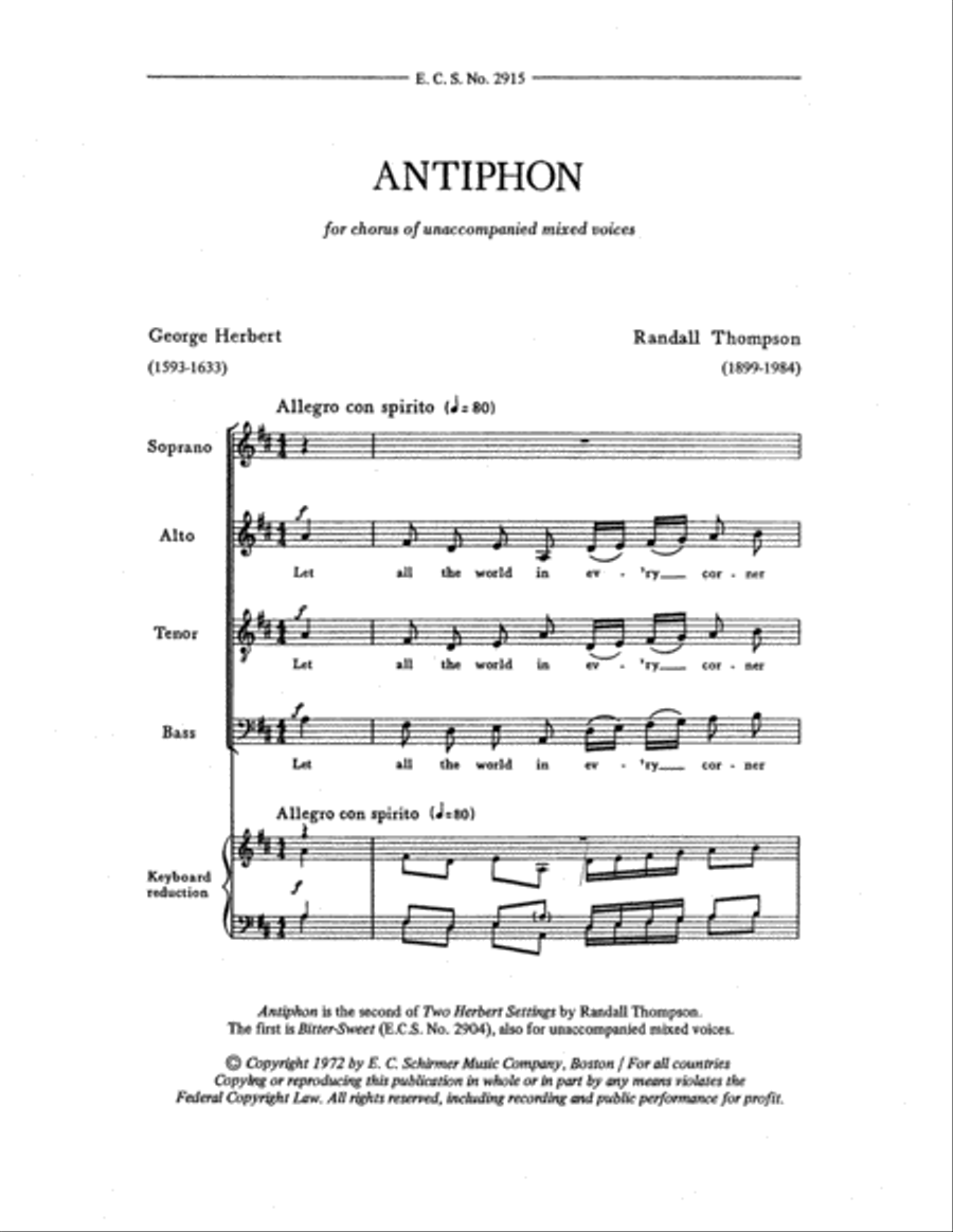 Antiphon Antiphon 4-Part scores gallery preview page 2