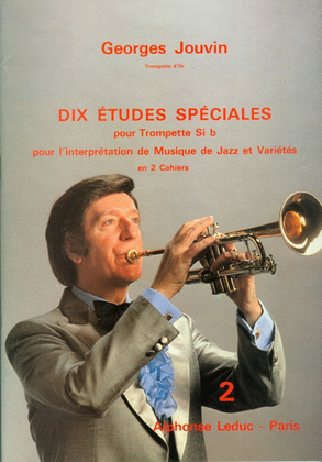 Book cover for 10 Etudes Speciales Vol.2 (trumpet Solo)