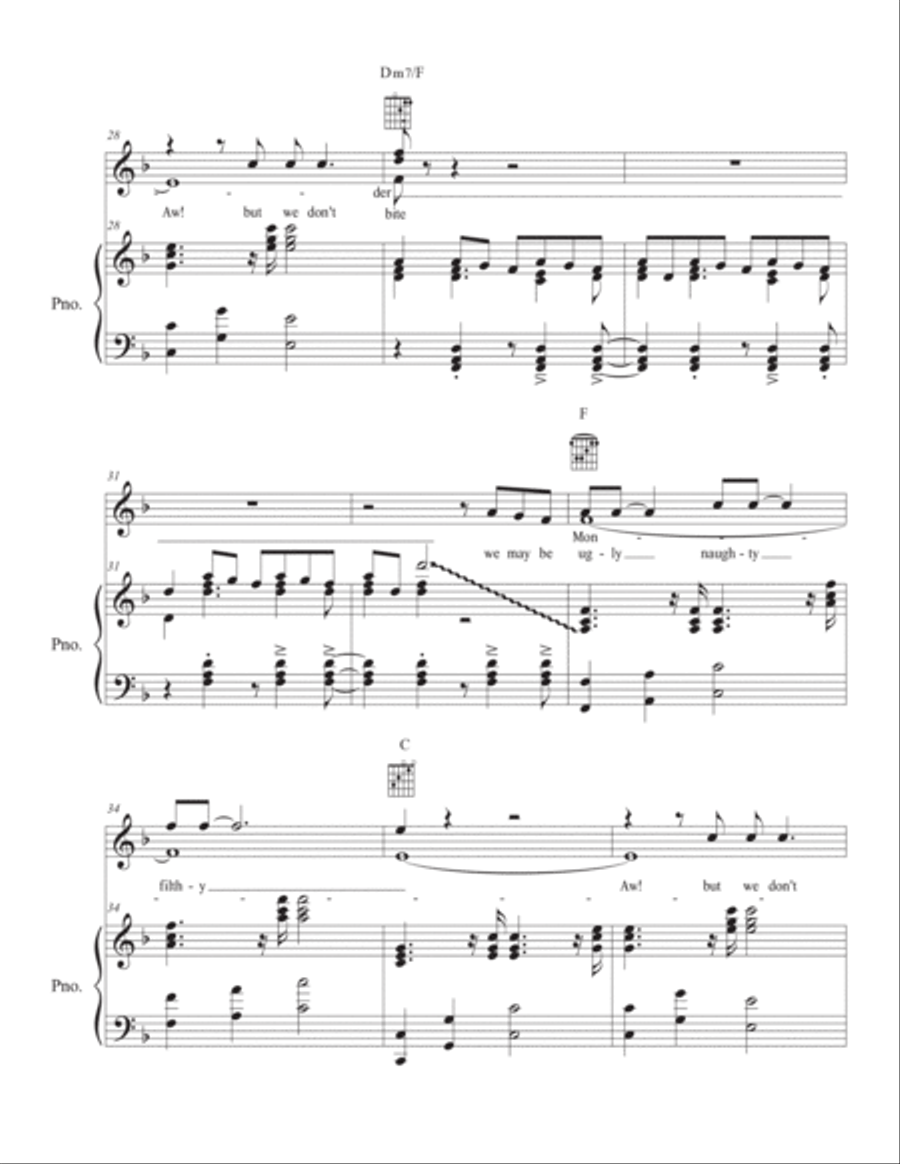 Spider Monkeys Spider Monkeys Piano, Vocal, Guitar scores gallery preview page 4