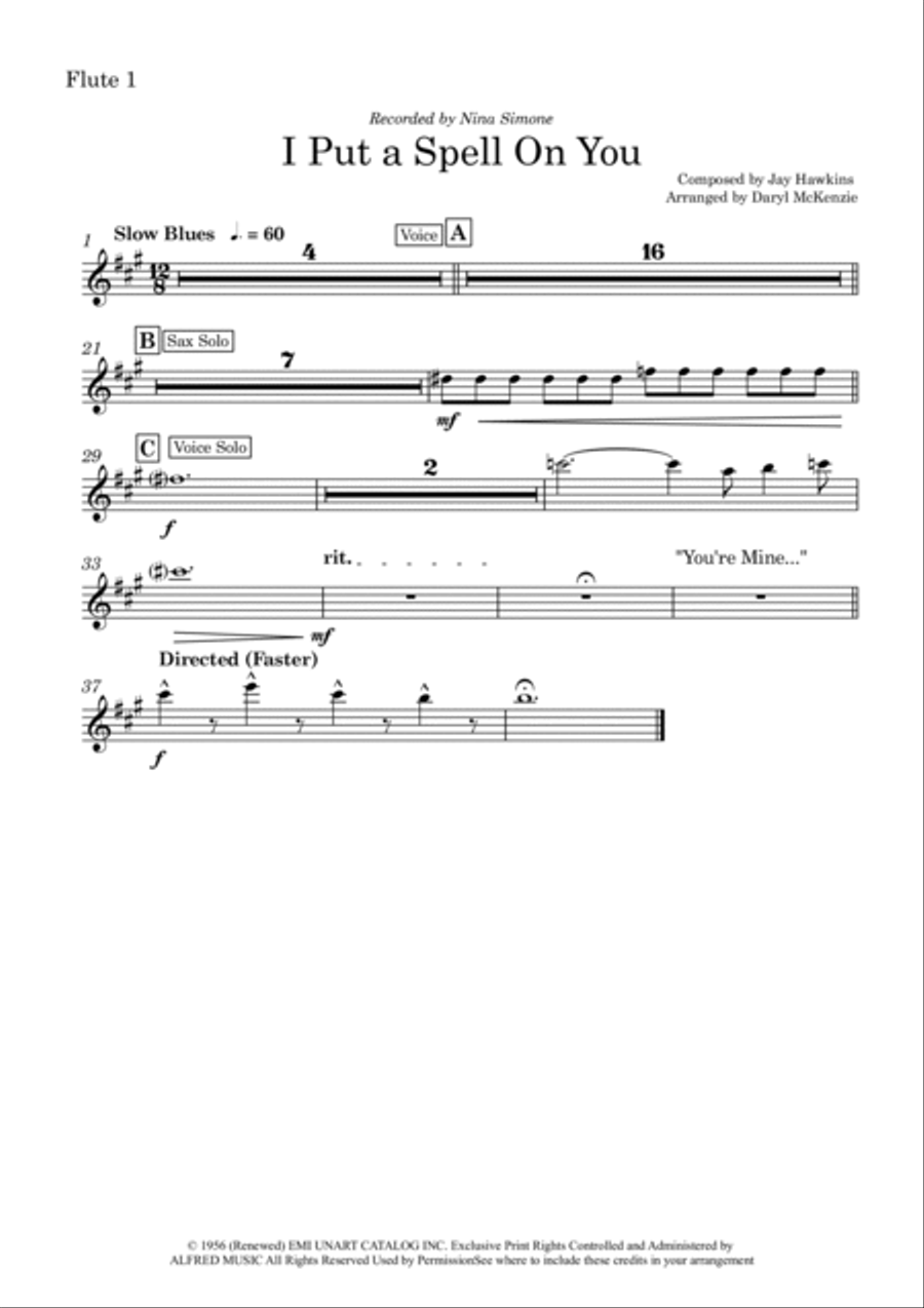 I Put A Spell On You Full Orchestra scores gallery preview page 6