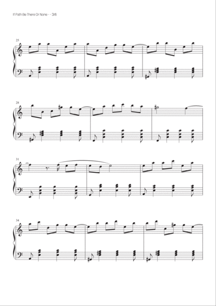 If Path Be There Or None Easy Piano scores gallery preview page 4