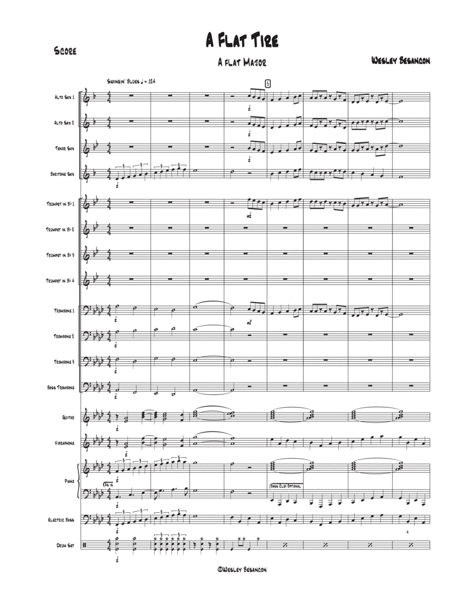 The Jazz Method (in A Flat) Jazz Ensemble scores gallery preview page 1
