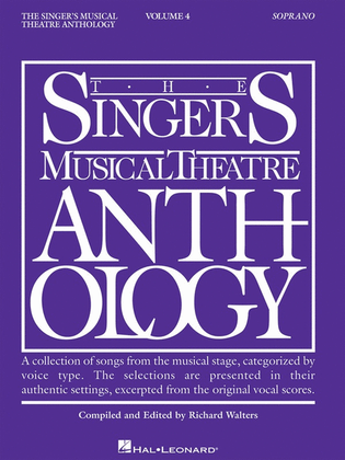 Book cover for Singers Musical Theatre Anth V4 Sop