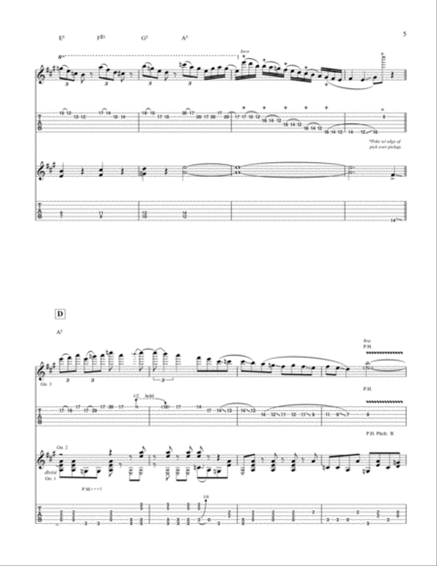 Squeezy Wheezie Electric Guitar scores gallery preview page 5