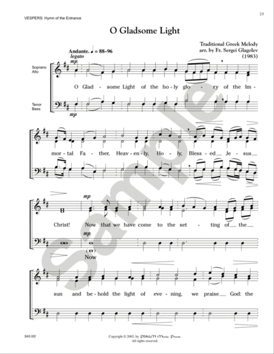 Selected Orthodox Sacred Choral Works, vol. 1 (Orthodox Liturgical Singing in America) Choir scores gallery preview page 9