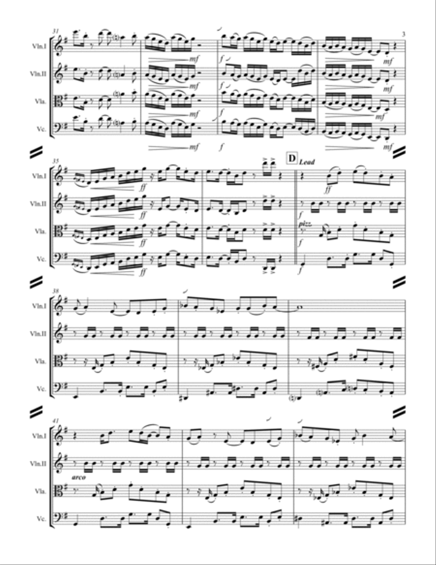 Sir Duke String Quartet scores gallery preview page 4
