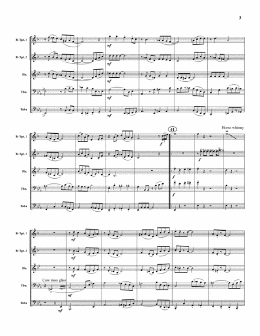 Livery Stable Blues Livery Stable Blues Brass Quintet scores gallery preview page 3