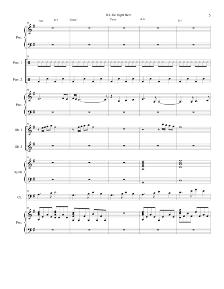 I'll Be Right Here Bassoon scores gallery preview page 5