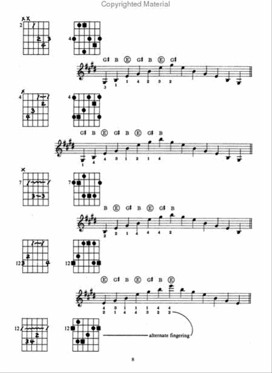 Jay Friedman -- Guitar Chords, Arpeggios & Studies Classical Guitar scores gallery preview page 3