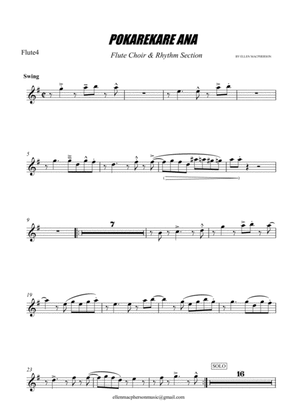 POKAREKARE ANA - Flute Choir & Rhythm Section (Flute 4)