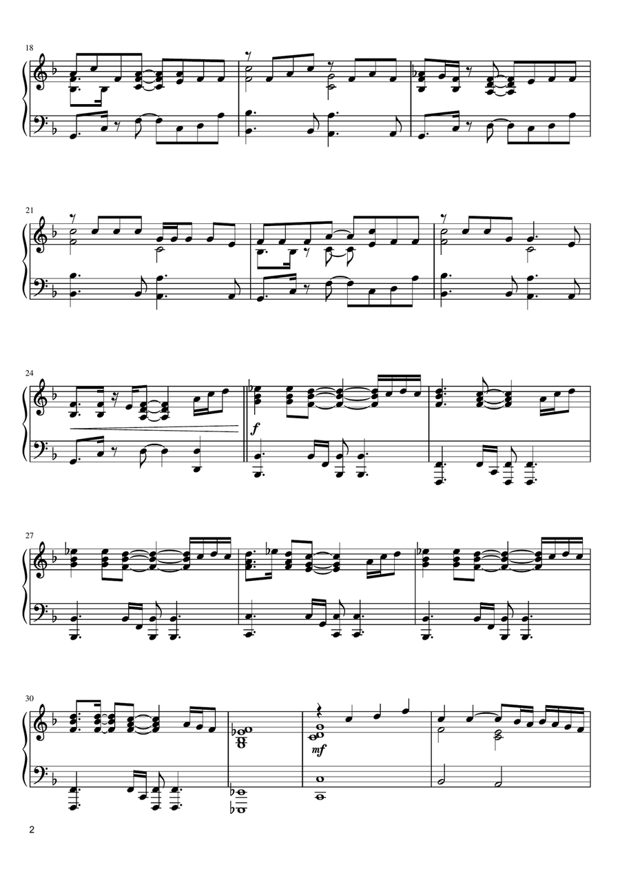 Seasons Of Love Piano Solo scores gallery preview page 2