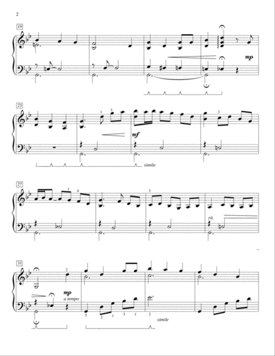 I Wonder As I Wander I Wonder As I Wander Piano Method scores gallery preview page 2