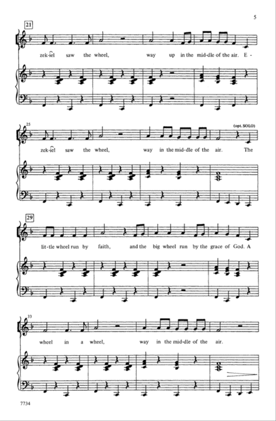 Walk Dem Bones! Choir scores gallery preview page 3