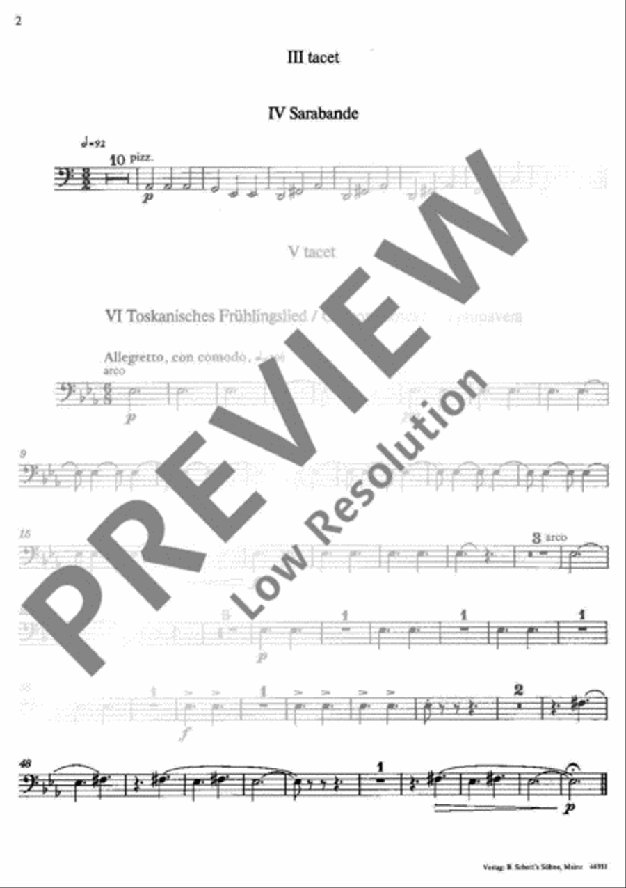 Pollicino Spielmusiken Double Bass scores gallery preview page 3