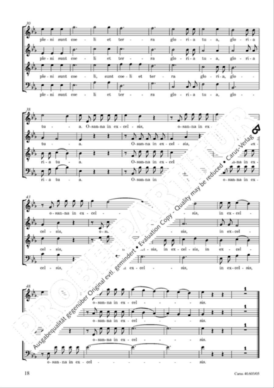 Grosse Orgelsolomesse in Es 4-Part scores gallery preview page 19