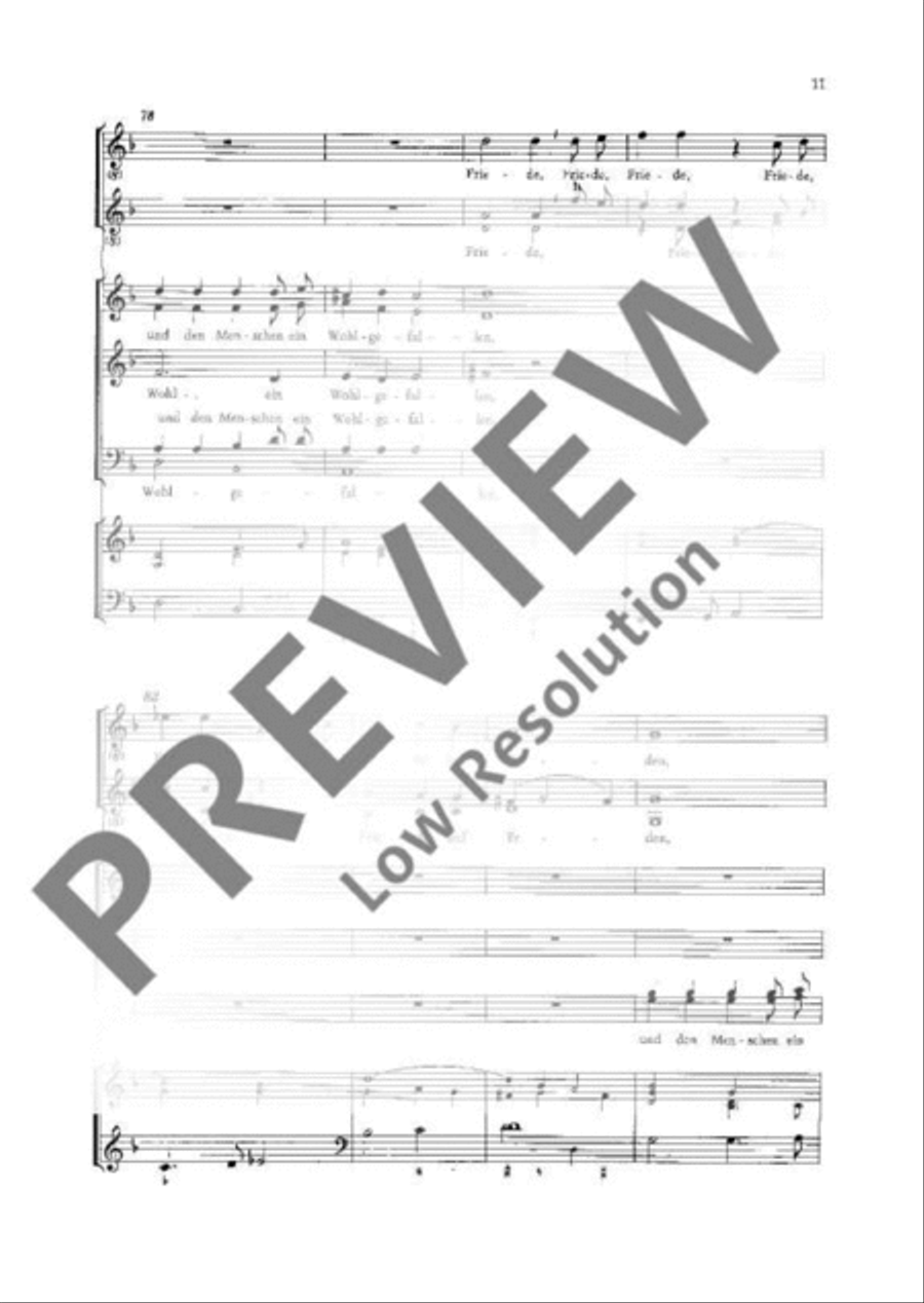 Glory to God in the highest heaven SSA scores gallery preview page 12