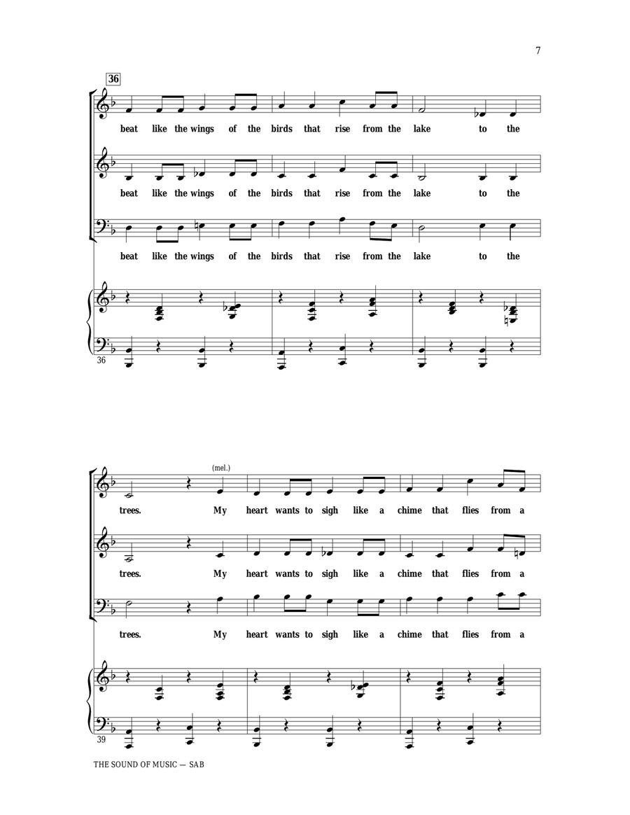 The Sound Of Music 3-Part scores gallery preview page 5