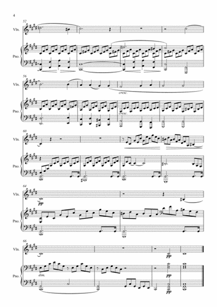 Beethoven: Piano Sonata No.14 in C sharp minor Op 27 No.2 ("Moonlight Sonata") Mvt.I - Violin/Piano image number null
