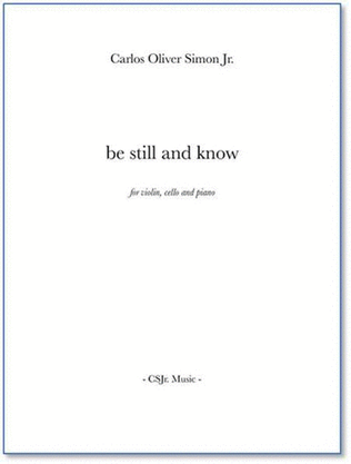 Book cover for Be still and know