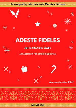 Book cover for Adeste Fideles - String Orchestra