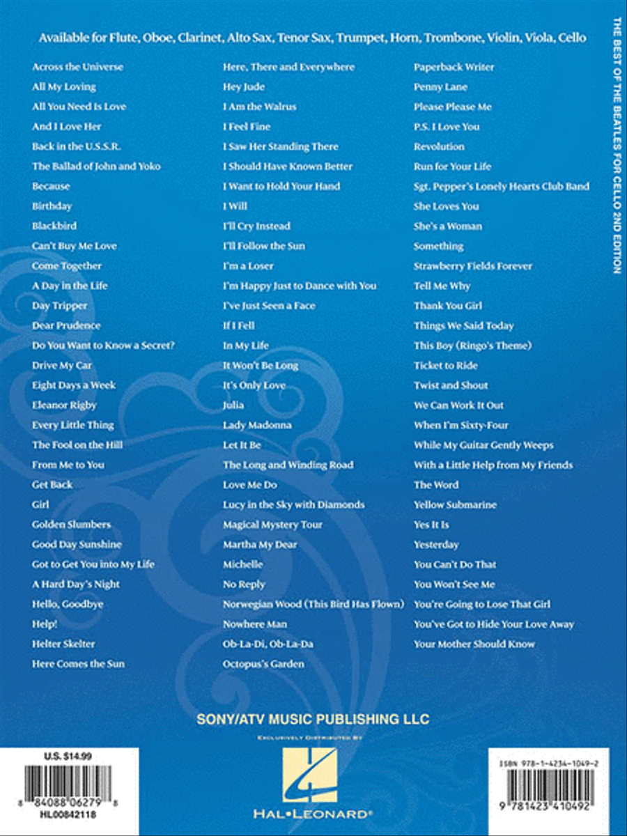 Best of the Beatles for Cello – 2nd Edition Cello scores gallery preview page 2