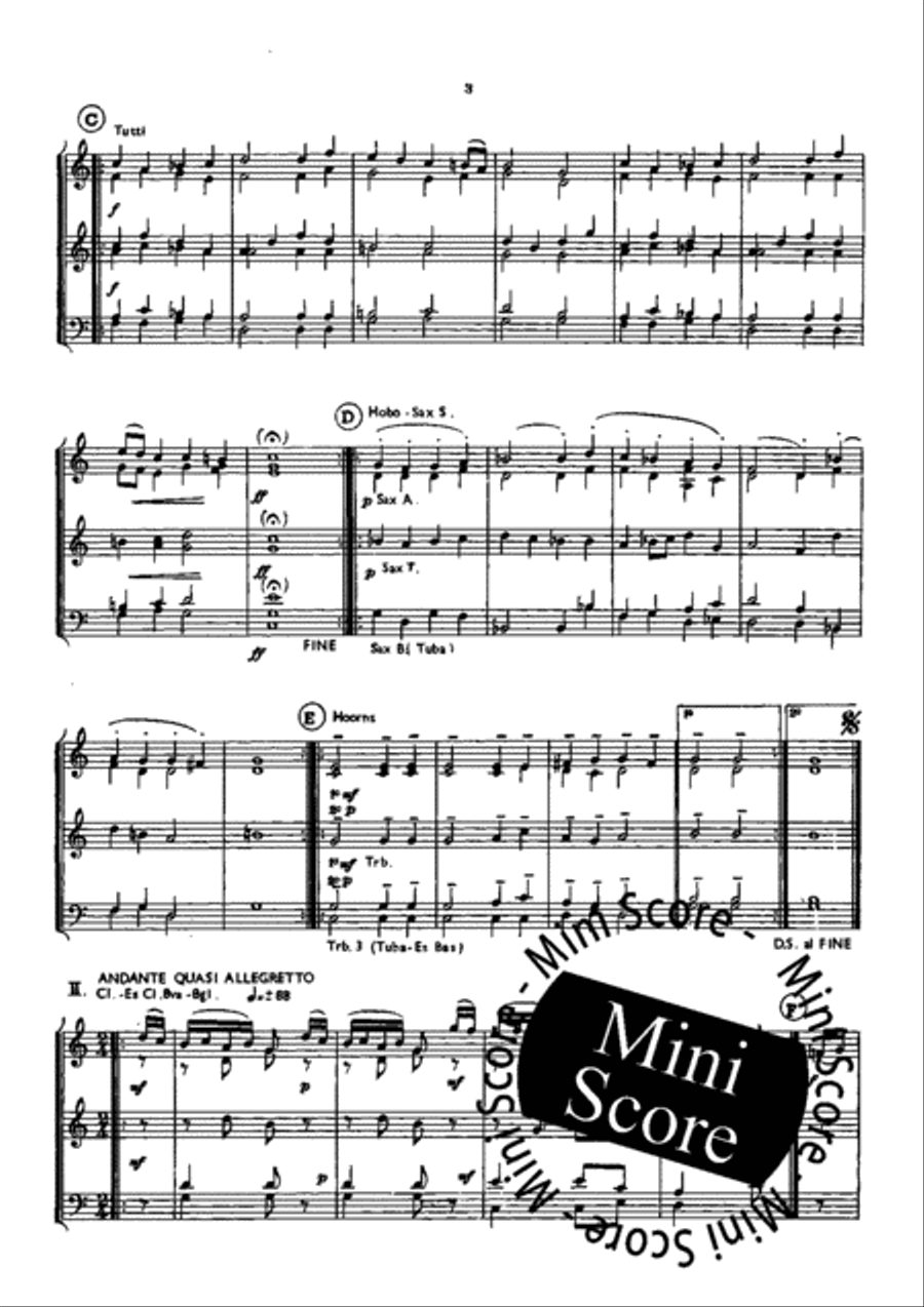 Musik Aus Fruher Zeit Fanfare Band scores gallery preview page 5