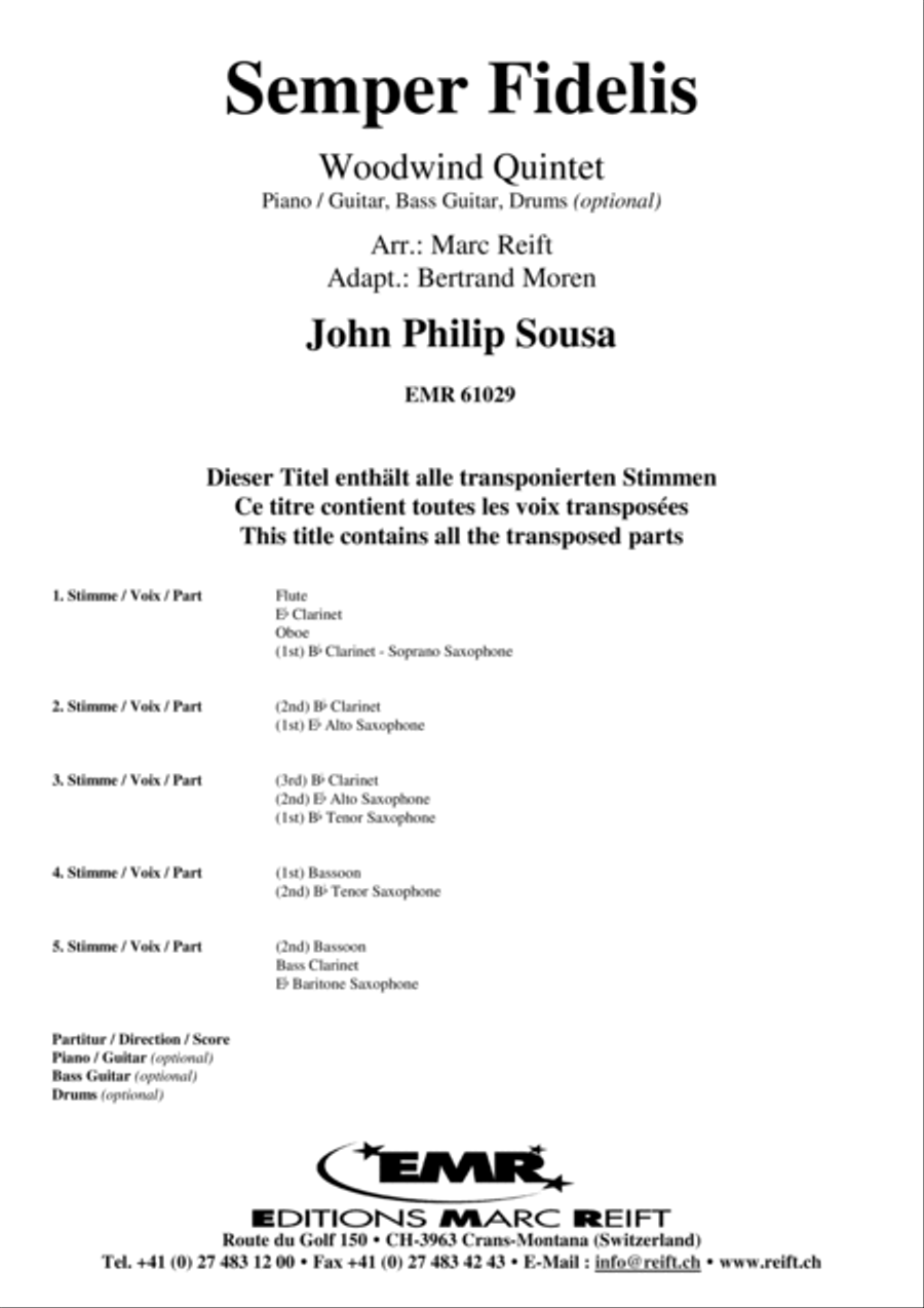 Semper Fidelis Woodwind Quintet scores gallery preview page 2