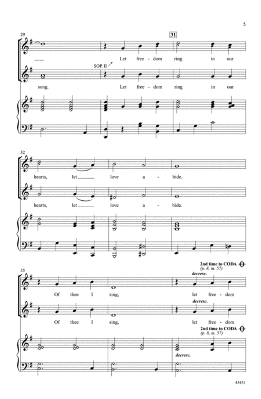 Let Freedom Ring! Let Freedom Ring! Choir scores gallery preview page 4