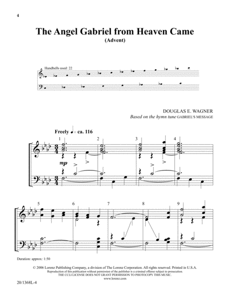 Handbell Hymns for Advent and Christmas, Vol. 2