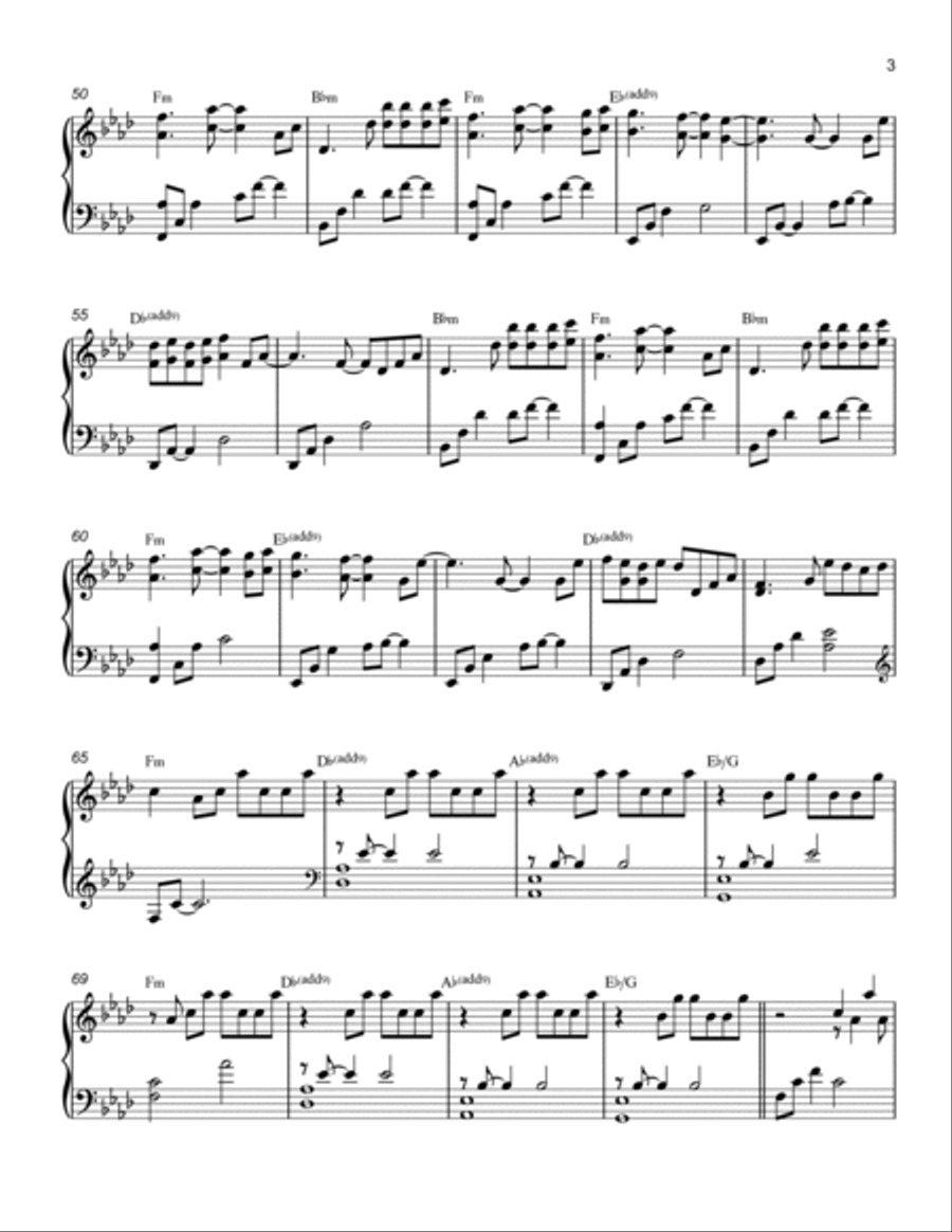 Hope Piano Solo scores gallery preview page 3