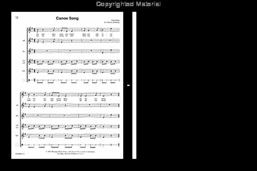 Orff for Everyone: Favorite Folk Songs Unison Choir scores gallery preview page 4