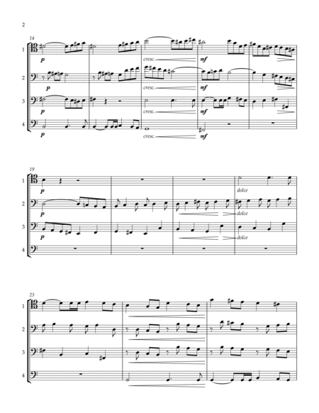 Fugue in A Minor for Cello Quartet image number null