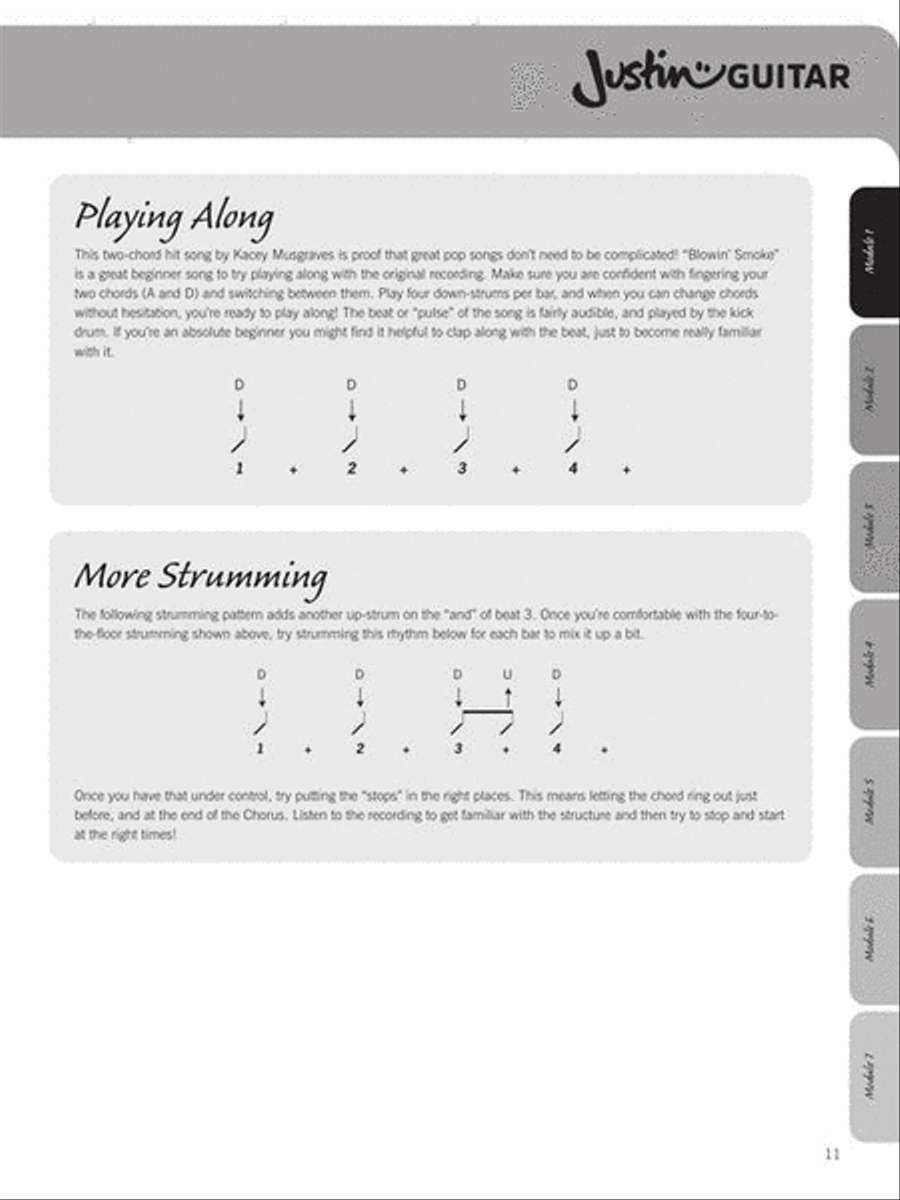The JustinGuitar Easy Guitar Songbook Electric Guitar scores gallery preview page 13