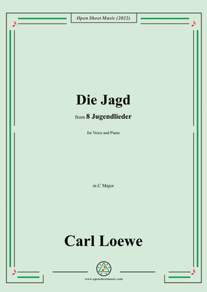 Loewe-Die Jagd,in C Major,for Voice and Piano