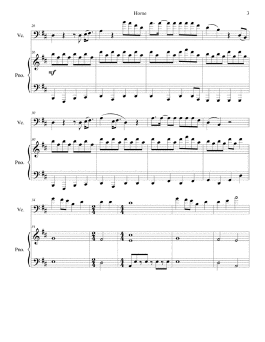 Home Home String Duet scores gallery preview page 3