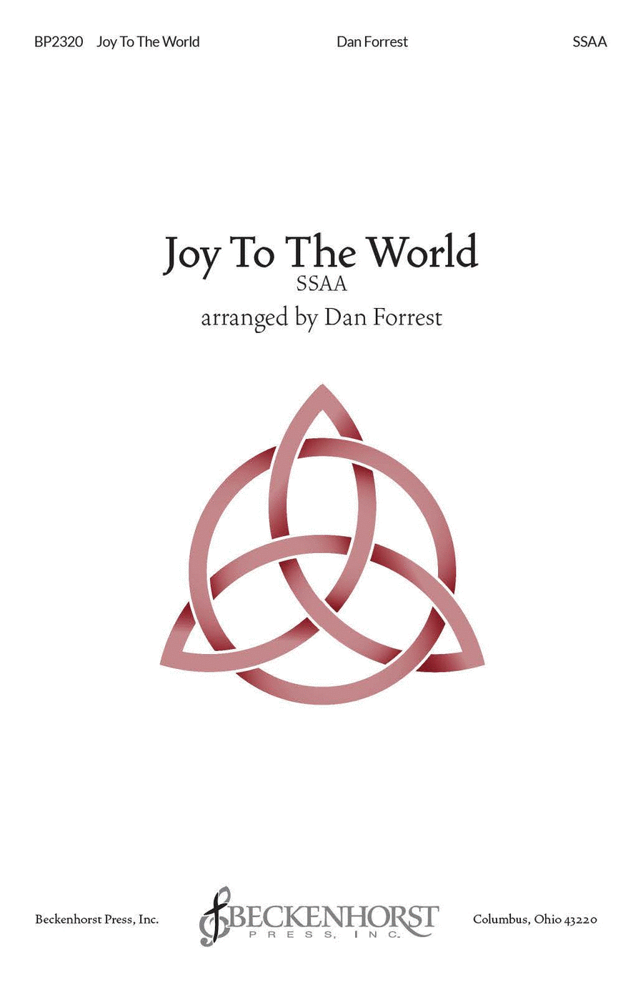 Book cover for Joy to the World SSAA