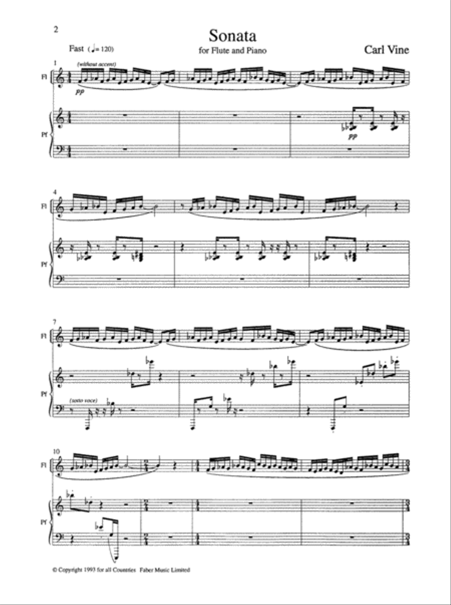 Flute Sonata Small Ensemble scores gallery preview page 2