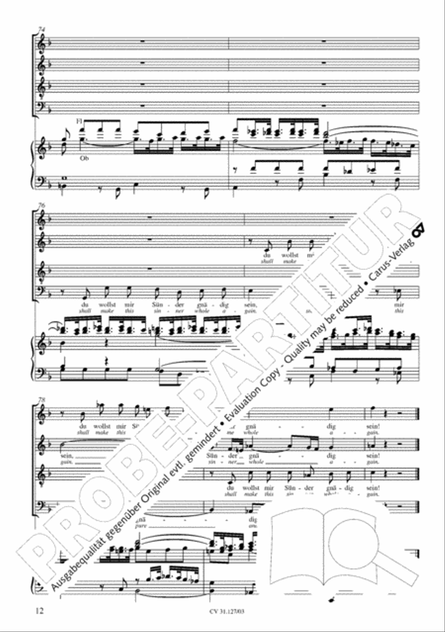 Thou who, a God, as man yet came (Herr Jesu Christ, wahr' Mensch und Gott) STB scores gallery preview page 17