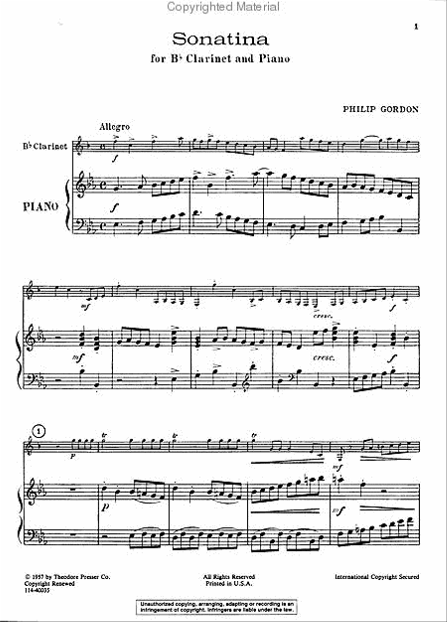 Sonatina Chamber Music scores gallery preview page 3