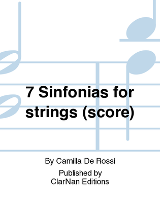 7 Sinfonias for strings (score)