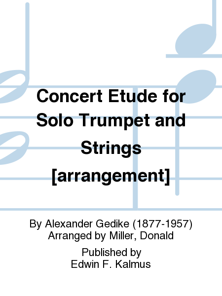 Concert Etude for Solo Trumpet and Strings [arrangement]