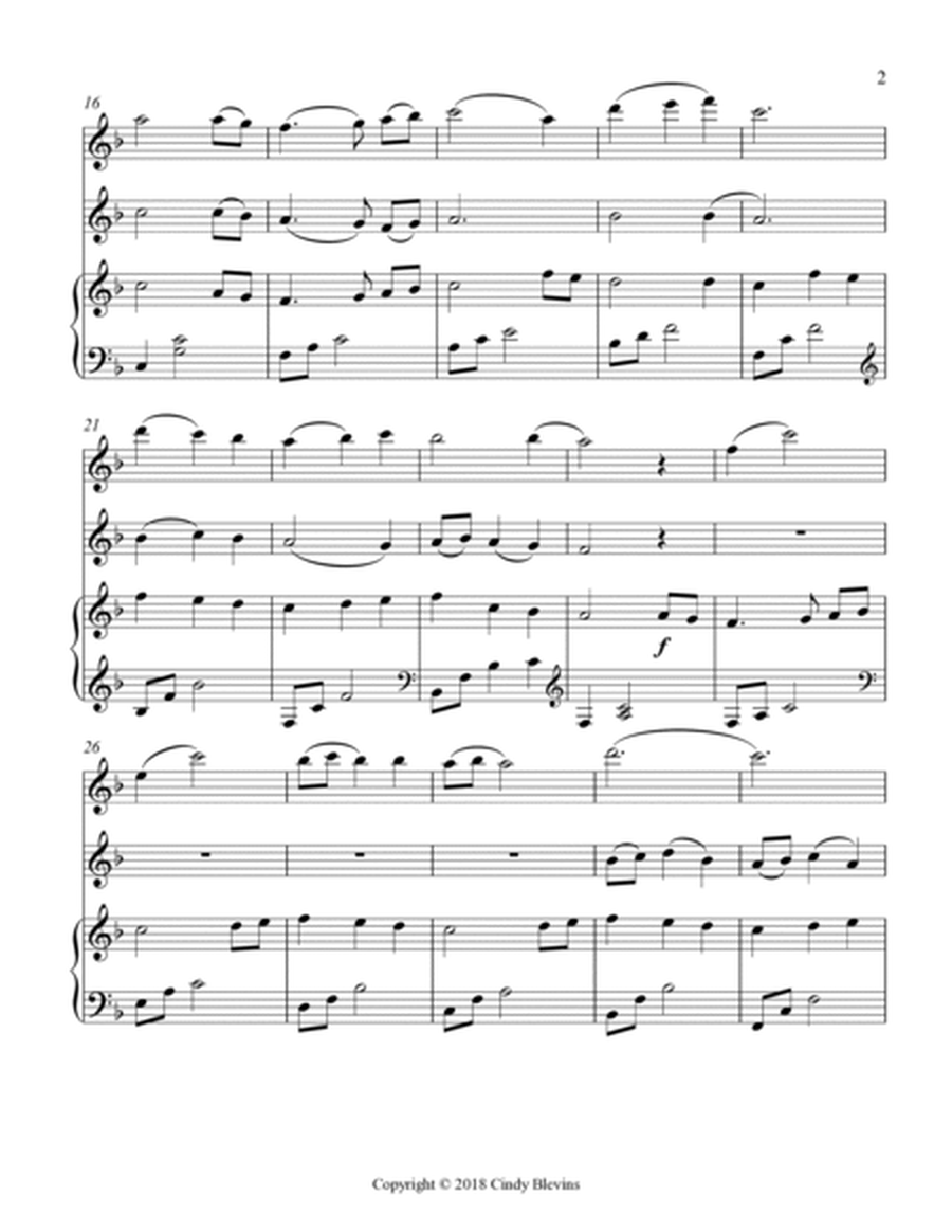 The First Noel, for Piano, Flute and Violin image number null