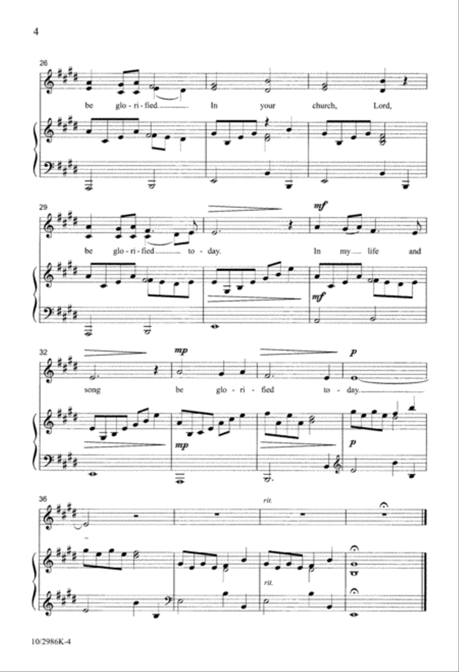 Lord be Glorified Lord be Glorified Unison Choir scores gallery preview page 4