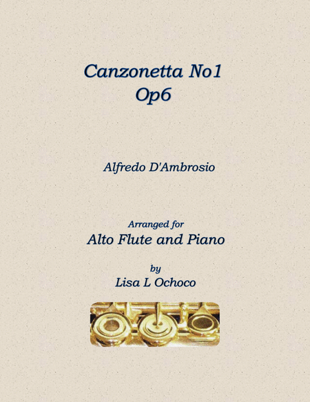 Canzonetta No1, Op6 for Alto Flute and Piano image number null