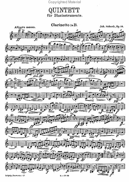 Wind Quintet in G minor, Op. 14 image number null