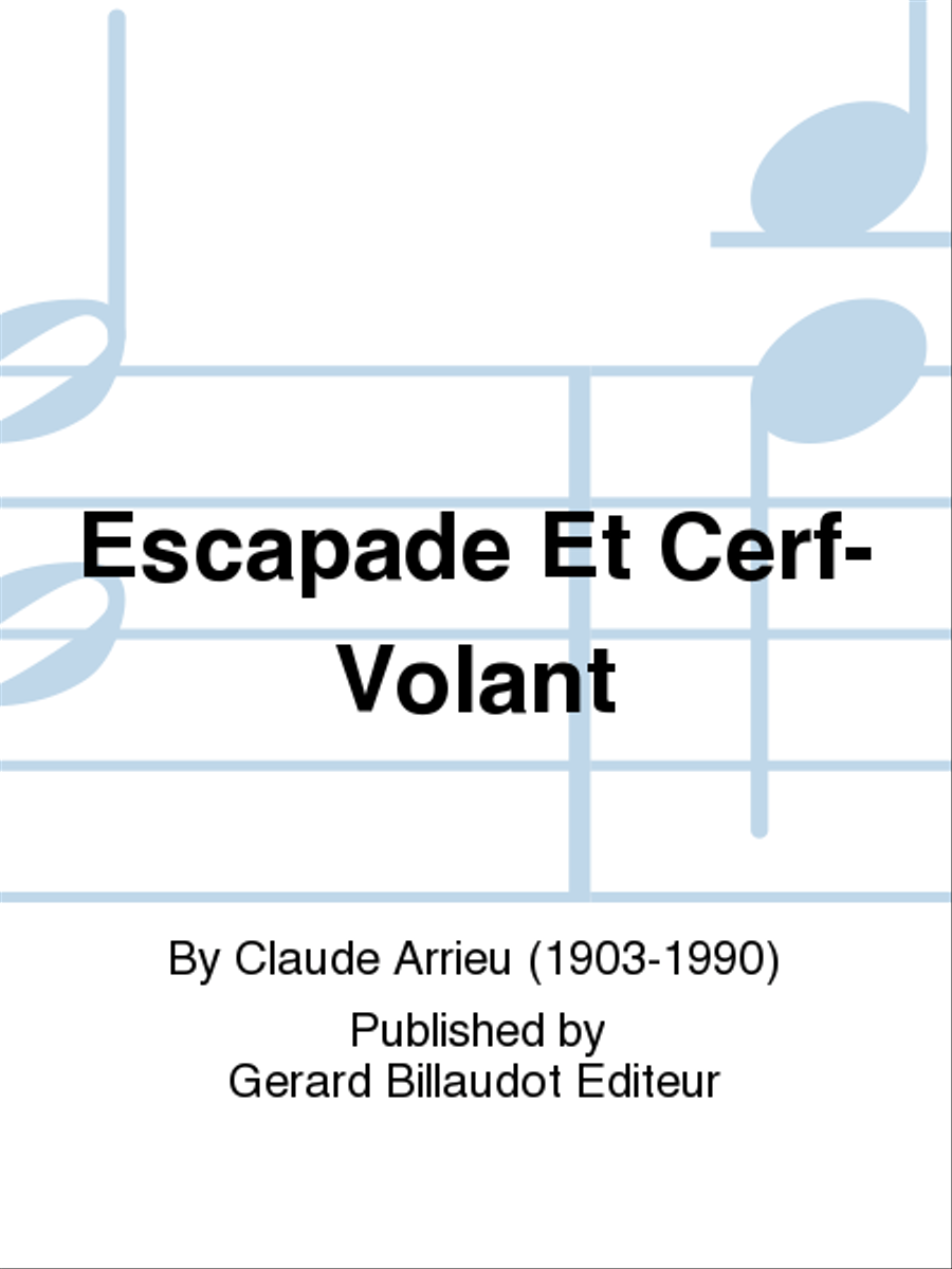 Escapade Et Cerf-Volant Escapade Et Cerf-Volant Piano Solo scores gallery preview page 1